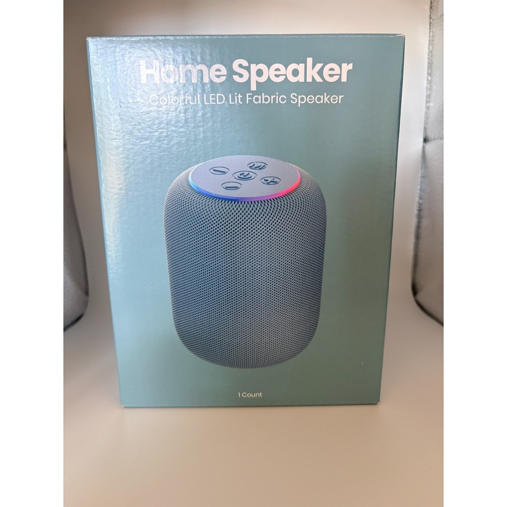 Chug Home Speaker LED Lit‎ Fabric Speaker - Blue - NIB